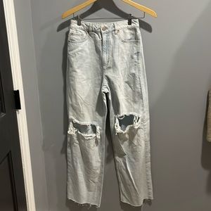 Garage denim  street wide leg jeans, 03/26, light blue